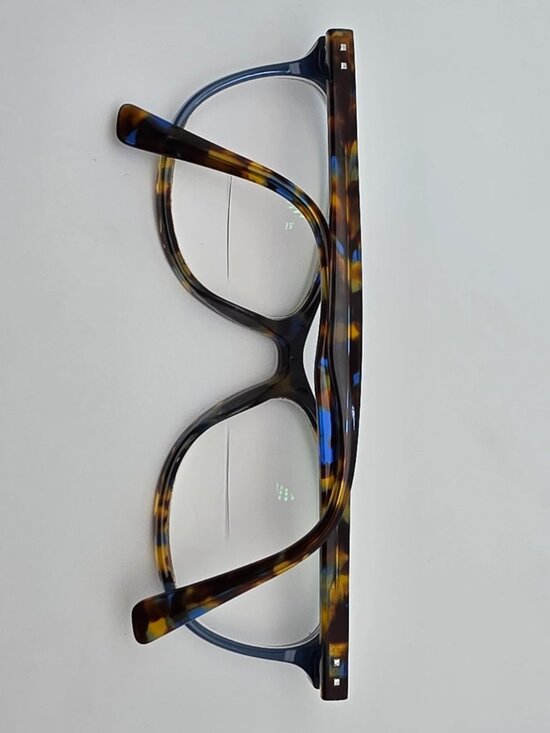 Marchon NYC M-5502 415 Blue Tortoise Eyeglasses Frame w/ Flexhinge 54-16-140 main image 5